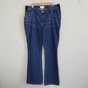 Hatch Women's Dark Wash Flare Pregnancy & Maternity Jeans Size 33